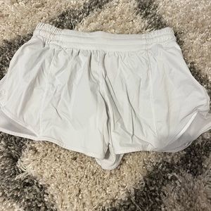 Lululemon hotty hot white shorts (price negotiable)